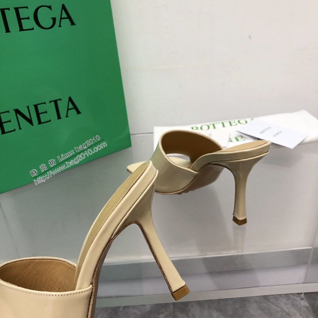 BOTTEGA VENETA高端時尚女鞋 寶緹嘉漆皮版2022-22早春最新高跟涼鞋拖鞋 dx3540